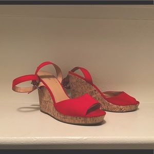 Red Platform sandals
